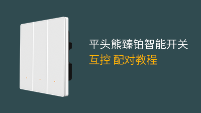 平头熊AK臻铂智能开关互控配对教程