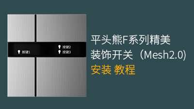 平头熊F系列精美装饰开关安装教程