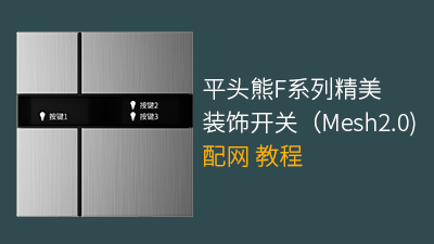 平头熊F系列精美装饰开关配网教程